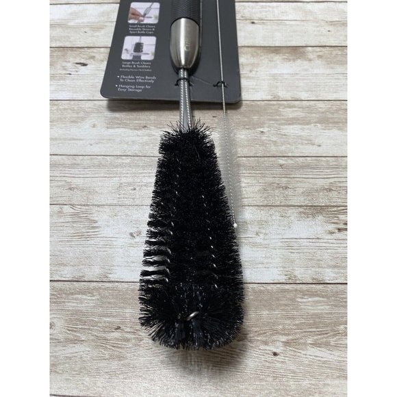 Cuisinart Flexible Bottle/Tumbler & Reusable Straw Brush Cleaner Set Brand New - Picture 6 of 7